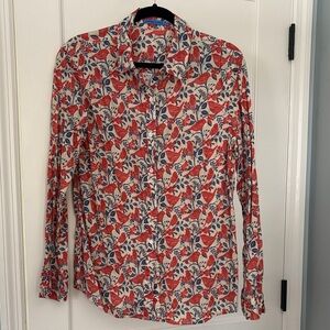 Floral Red and Blue Women’s Lois Shirt